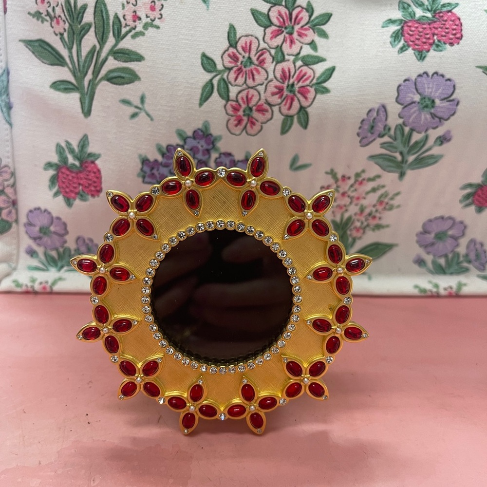 Gold and Red Handcrafted  Photo Frame